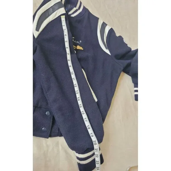 Vintage Abington Heights Cheerleader Varsity Jacket Capt Erin 60s 70s 80s Size L